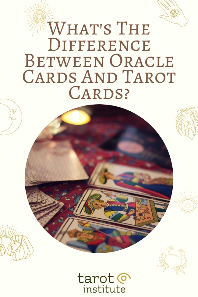 What's The Difference Between Oracle Cards And Tarot Cards pin by TarotInstitute