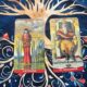 Eight of Swords and The Emperor photo by Tarot Institute