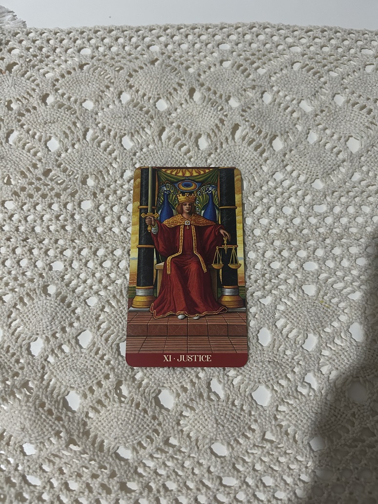 Justice Tarot Card Photo by Tarot Institute