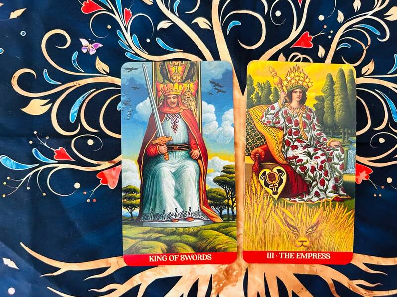  King of Swords and The Empress photo by Tarot Institute