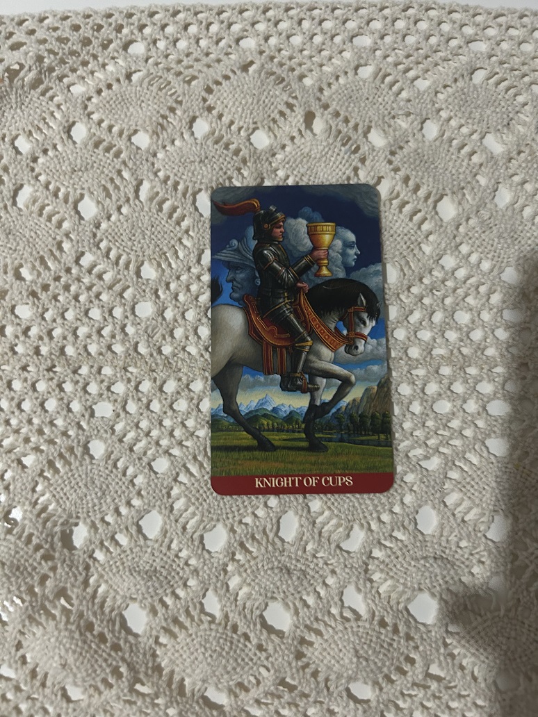 Knight of Cups Tarot Card Photo by Tarot Institute 2