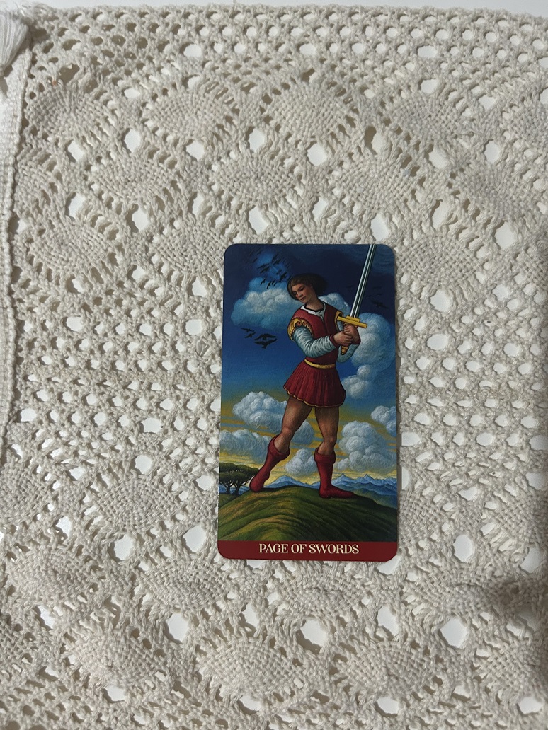 Page of Swords Tarot Card Photo by Tarot Institute 2