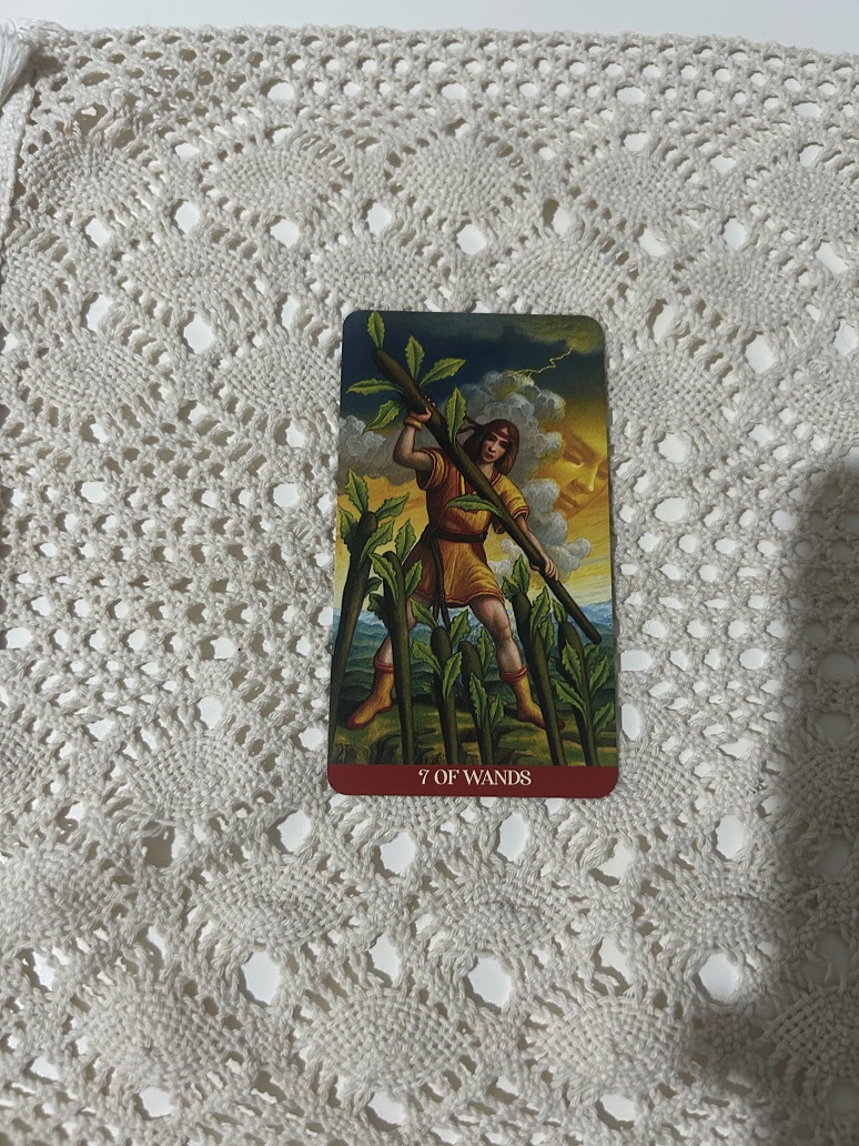 Seven of Wands Tarot Card Photo by Tarot Institute 2