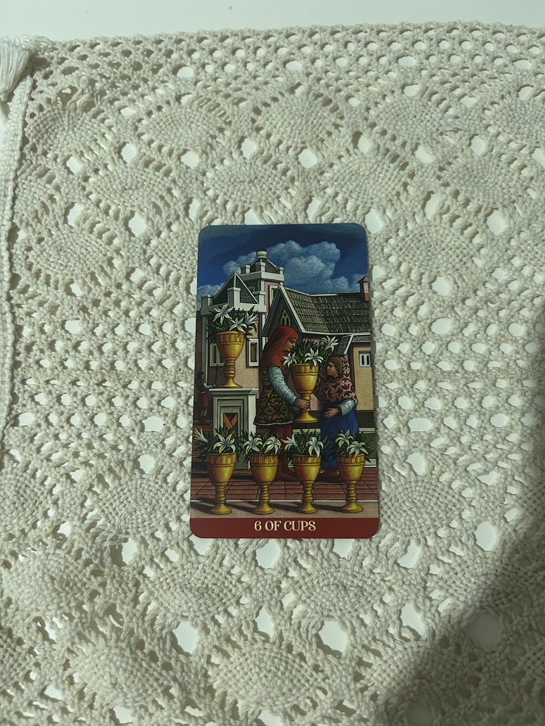 Six of Cups Tarot Card Photo by Tarot Institute 2