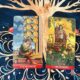 The Eight of Pentacles and The Magician photo by Tarot Institute.