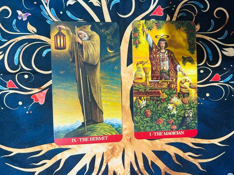 The Hermit and The Magician photo by Tarot Institute