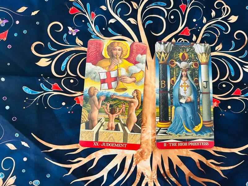 The Judgement and the High Priestess photo by Tarot Institute