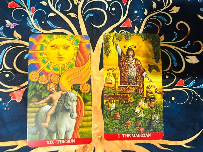 The Sun and The Magician photo by Tarot Institute