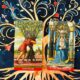 The Ten of Wands and the High Priestess photo by Tarot Institute