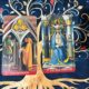 The Three of Pentacles and The High Priestess photo by Tarot Institute