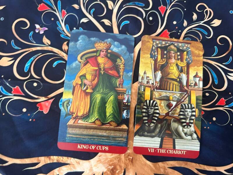 King of Cups and The Chariot photo by Tarot Institute