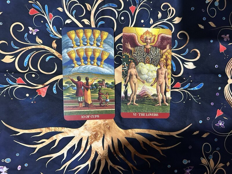 Ten of Cups and The Lovers photo by Tarot Institute