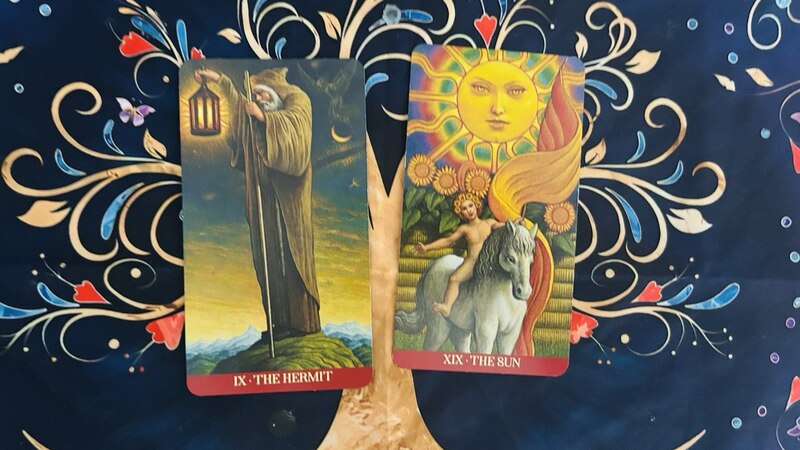 The Hermit and The Sun photo by Tarot Institute